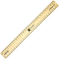 micador essential ruler polished wood 300mm