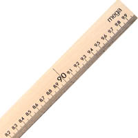 micador mega ruler wooden 1 metre