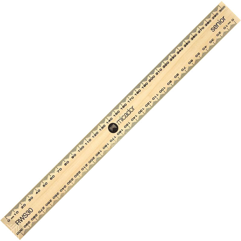 Image for MICADOR SENIOR RULER WOODEN 300MM from Surry Office National