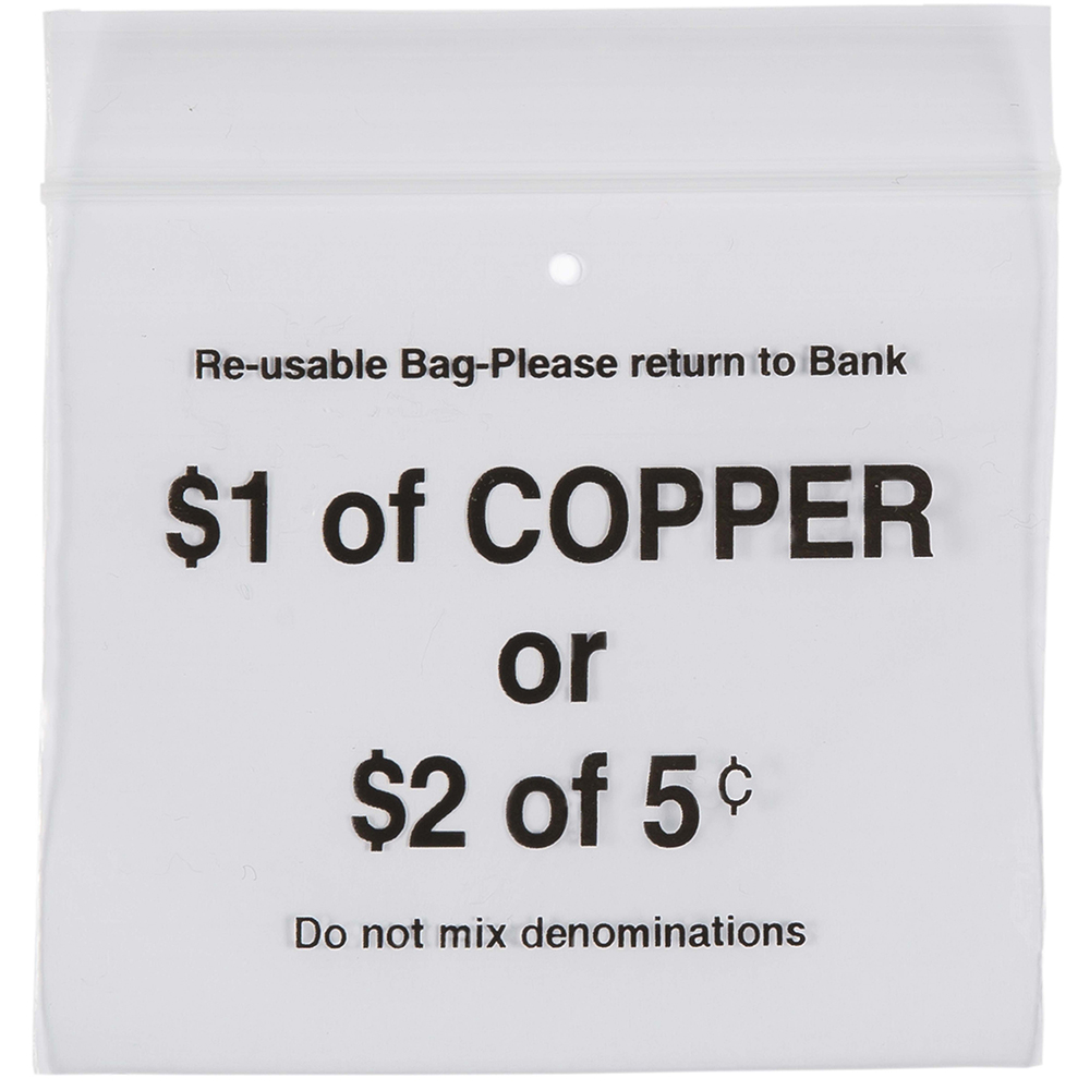 CUMBERLAND COIN PRESS SEAL BAG 60 MICRON 90 X 70MM CLEAR/BLACK PACK 100 |  | 7031014