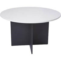 oxley round meeting table 1200mm diameter white/ironstone