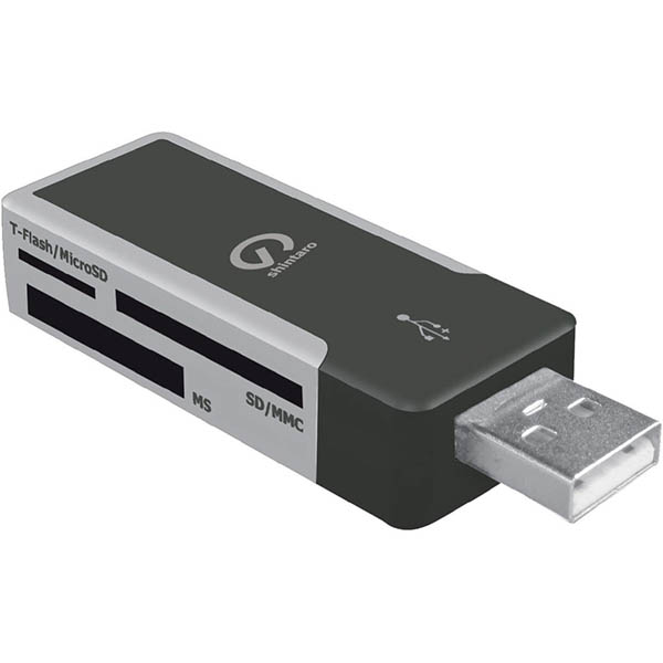 Image for SHINTARO MINI MULTI CARD READER BLACK from Two Bays Office National