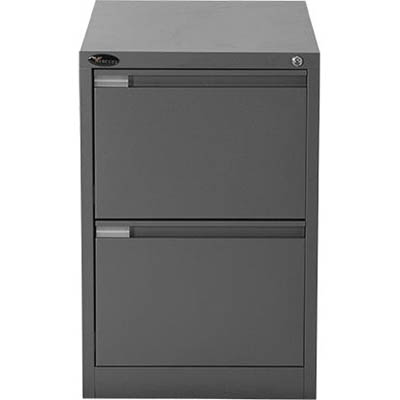Image for MERCURY FILING CABINET 2 DRAWER 470 X 620 X 710MM GRAPHITE RIPPLE from Office National Barossa