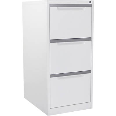 Image for MERCURY FILING CABINET 3 DRAWER 470 X 620 X 1015MM WHITE SATIN from OFFICE NATIONAL CANNING VALE