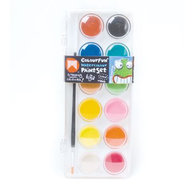 Image for MICADOR COLOURFUN WATERCOLOUR PAINT DISC ASSORTED PACK 12 from Surry Office National
