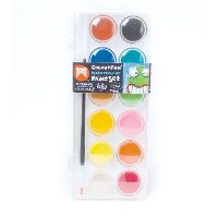 micador colourfun watercolour paint disc assorted pack 12