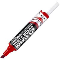 pentel mwl6 maxiflo whiteboard marker chisel 7.0mm red