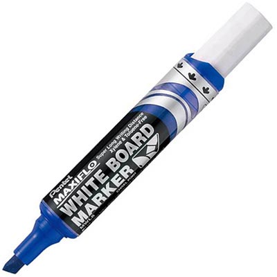 Image for PENTEL MWL6 MAXIFLO WHITEBOARD MARKER CHISEL 7.0MM BLUE from Office National Limestone Coast