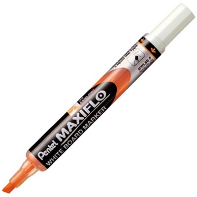 Image for PENTEL MWL6 MAXIFLO WHITEBOARD MARKER CHISEL 7.0MM ORANGE from Office National Sydney Stationery