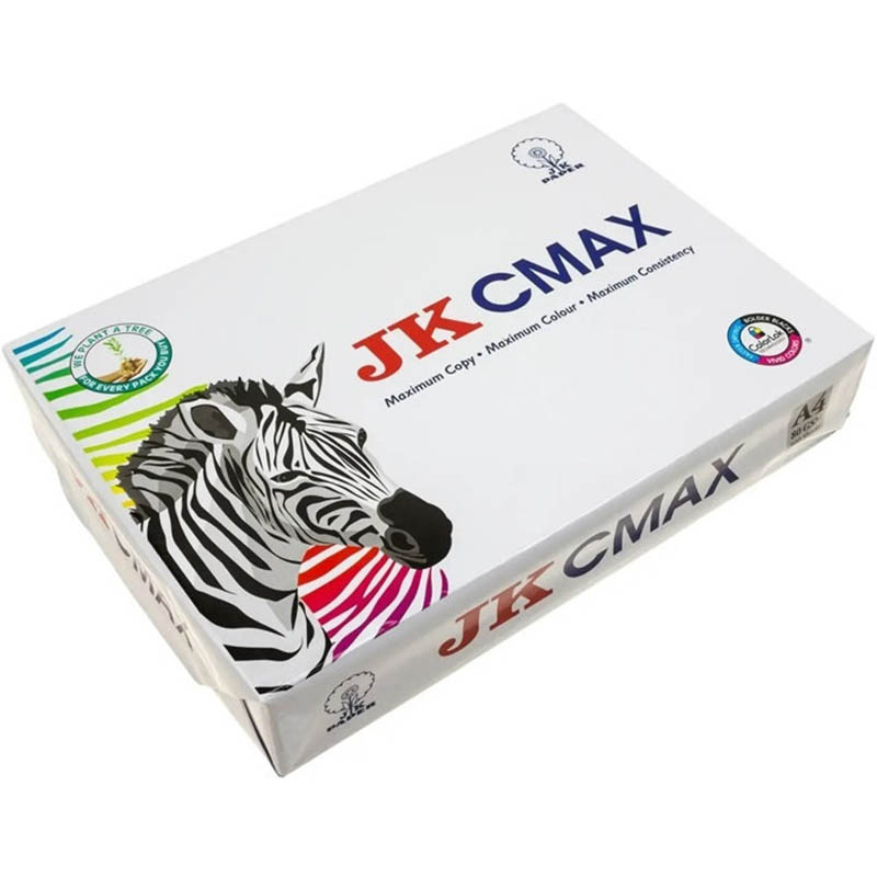 Image for JK PAPER CMAX A4 COPY PAPER 80 GSM WHITE PACK 500 SHEETS from Coleman's Office National