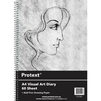 protext visual art diary with pp cover 110gsm 120 page a4