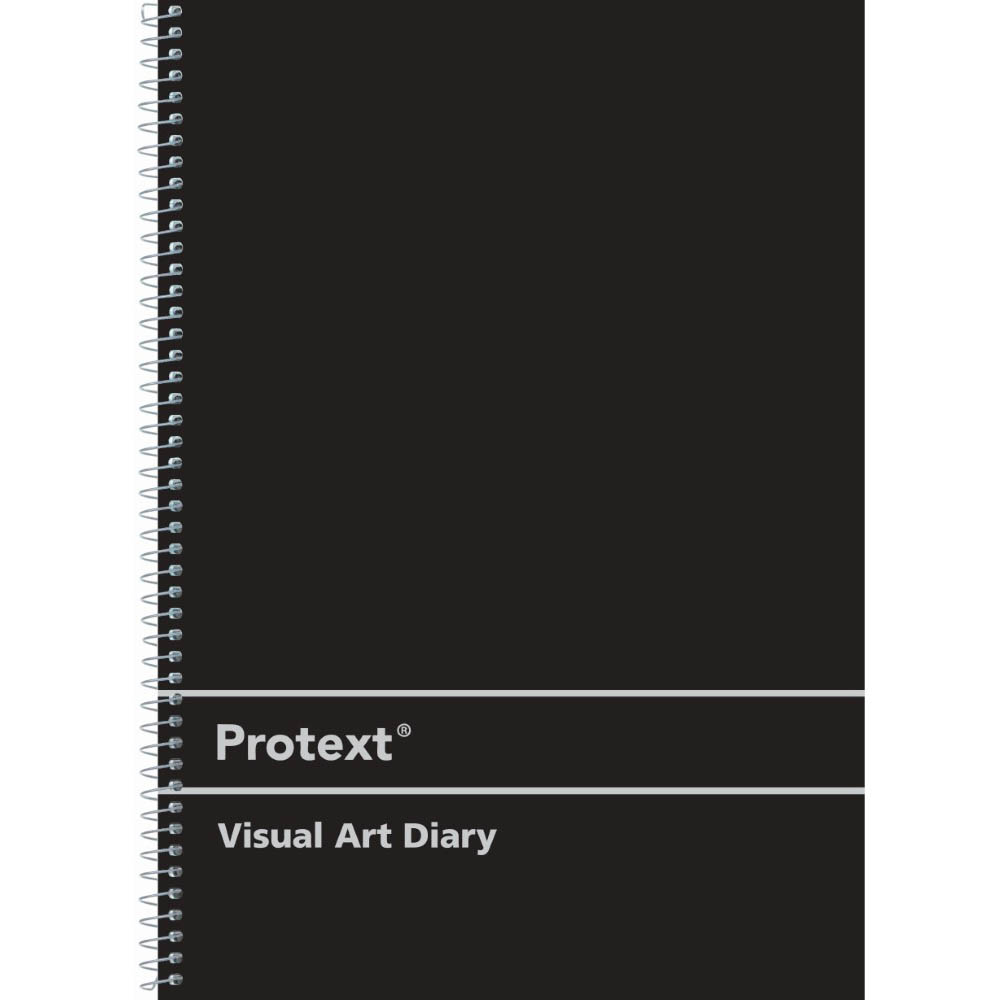 Image for PROTEXT VISUAL ART DIARY WITH PP COVER 110GSM 120 PAGE A3 BLACK from Axsel Office National
