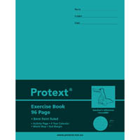 protext exercise book ruled 8mm 70gsm 96 page 225 x 175mm crocodile assorted