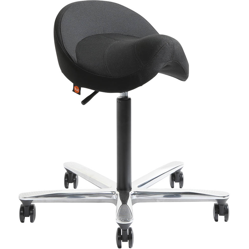 Image for NORJ 4D MULTIDIRECTIONAL SEAT POLISHED 5 FIN CHROME BASE BLACK from PaperChase Office National