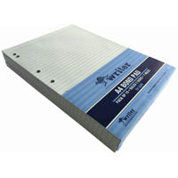 writer bond office pads 7 holes 8mm ruled 55gsm 50 sheets a4 white