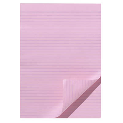 Image for WRITER EXAM PAPER 70GSM 8MM RULED UNPUNCHED 294 X 208MM PINK 500 SHEETS from OFFICE NATIONAL CANNING VALE
