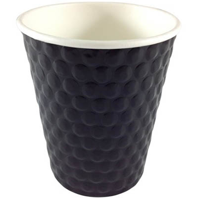 Image for WRITER BREAKROOM DOUBLE WALL PAPER CUP 8OZ BLACK CARTON 500 from PaperChase Office National