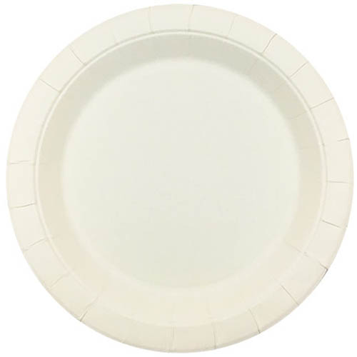 Image for EARTH ECO ECONOMY DISPOSABLE PAPER PLATES 230MM WHITE PACK 50 from Aztec Office National