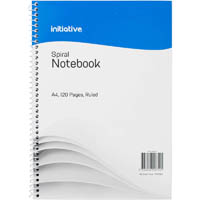 initiative spiral notebook side bound 120 page a4