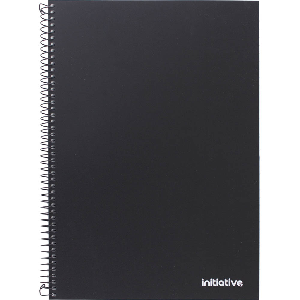 Image for INITIATIVE PREMIUM SPIRAL NOTEBOOK WITH PP COVER AND POCKET SIDEBOUND 120 PAGE A4 from Surry Office National