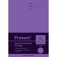 protext exercise book ruled 18mm 70gsm 64 page a4 frog assorted