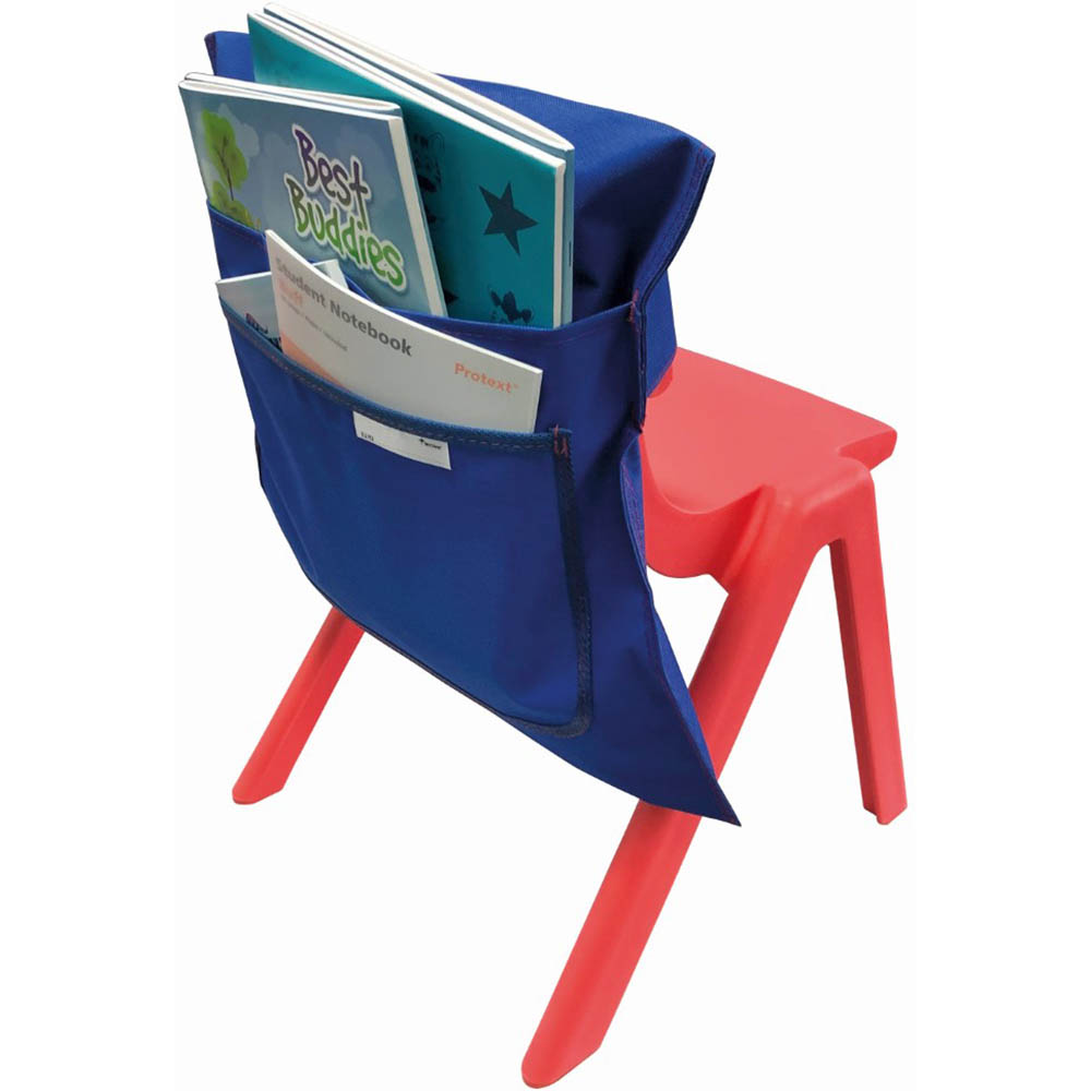 Image for WRITER NYLON CHAIR BAG BLUE from Chris Humphrey Office National