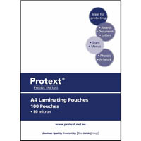 protext laminating pouches 80 micron a4 box 100