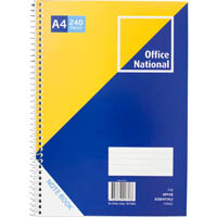 office national premium spiral notebook side bound 240 page a4