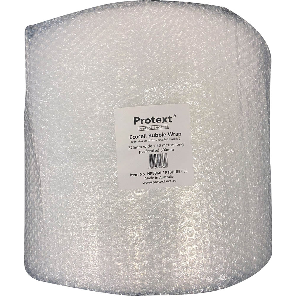 Image for POLYCELL OFFICE BUBBLE WRAP 500MM PERFORATED 375MM X 50M CLEAR from Absolute MBA Office National