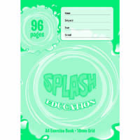 splash exercise grid book 10mm 60gsm 96 page a4