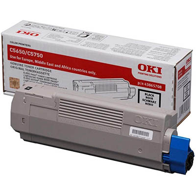 Image for OKI 43865712 C5650/C5750 TONER CARTRIDGE BLACK from Office National Whyalla