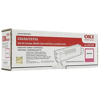 Image for OKI 43872310 C5650/C5750 TONER CARTRIDGE MAGENTA from Office National Caloundra Business Supplies