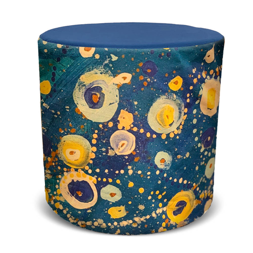 Image for ORANGE DUST SPECTRUM EVA ROUND OTTOMAN 450 X 450 X 450MM from PaperChase Office National