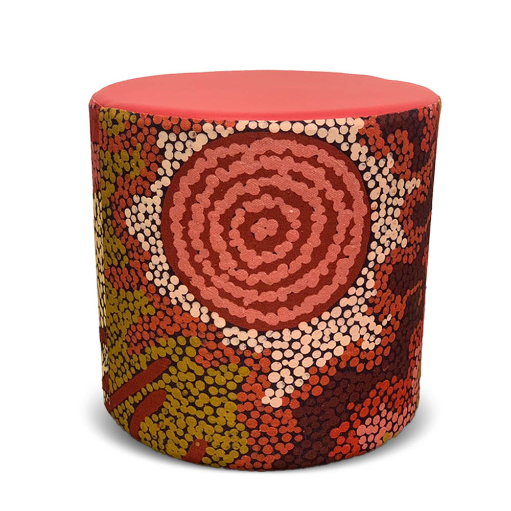 Image for ORANGE DUST SPECTRUM EVA ROUND OTTOMAN 450 X 450 X 450MM from Aztec Office National Melbourne