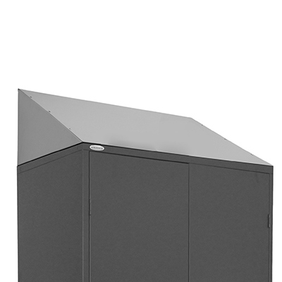 Image for STEELCO STORAGE CABINET SLOPING TOP 914MM SILVER GREY from PaperChase Office National