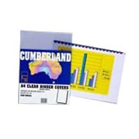 cumberland binding cover a3 200 micron clear pack 50
