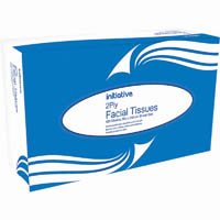 initiative facial tissues 2-ply pack 100