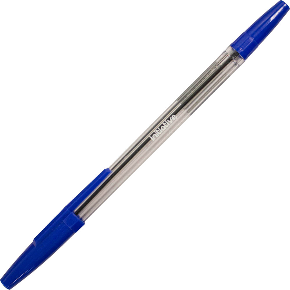 Image for INITIATIVE BALLPOINT PENS MEDIUM BLUE BOX 100 from Emerald Office Supplies Office National