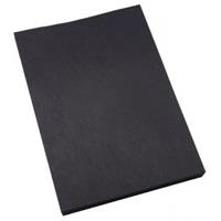 office national binding cover leathergrain 350gsm a4 black pack 100