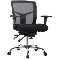 diamond manager chair medium mesh back arms black
