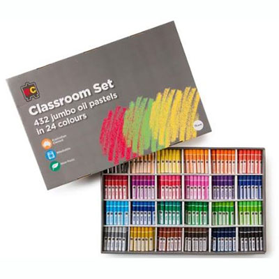 Image for EDUCATIONAL COLOURS JUMBO OIL PASTELS ASSORTED CLASSPACK 432 from Discount Office National