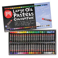micador colourfun large oil pastels pack 48