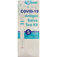 oz medical covid-19 rapid antigen saliva pen test pack 5