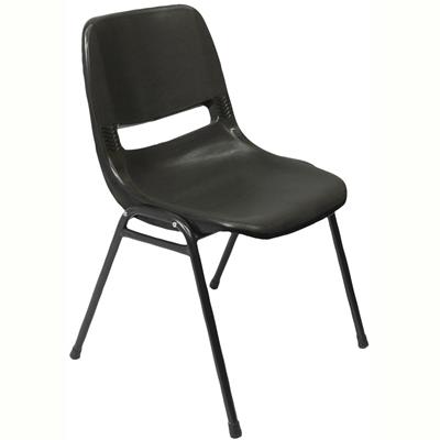 Image for RAPIDLINE P100 STACKING CHAIR POLYPROPYLENE BLACK from Emerald Office Supplies Office National