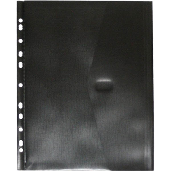 Image for POP POLYWALLY BINDER WALLET HOOK AND LOOP CLOSURE 30MM GUSSET A4 BLACK from SBA Office National - Darwin