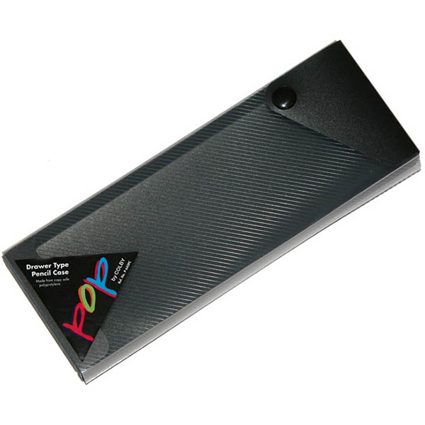 Image for POP DRAWER TYPE PENCIL BOX 25 X 75 X 200MM BLACK from PaperChase Office National