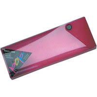 pop drawer type pencil box 25 x 75 x 200mm pink