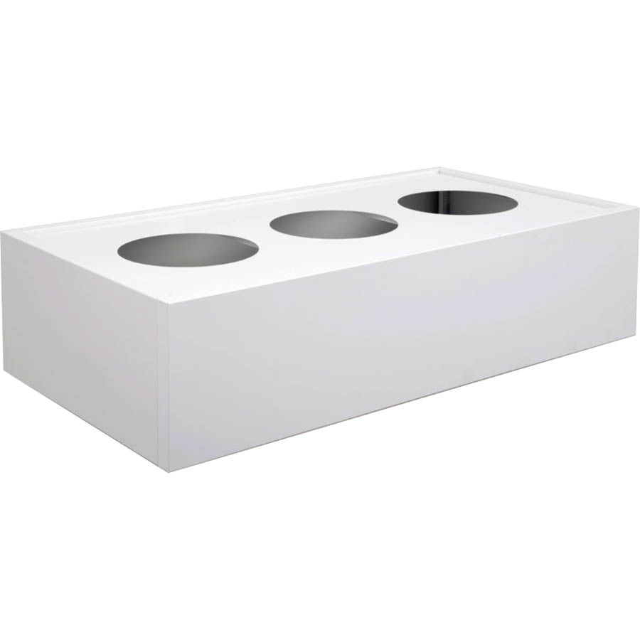 Image for GO STEEL PLANTER BOX 900MM WHITE CHINA from Office National Barossa