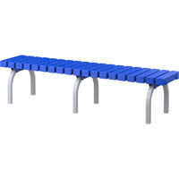 abs bench seat plastic with stainless steel frame 450 x 1900 x 400 navy blue