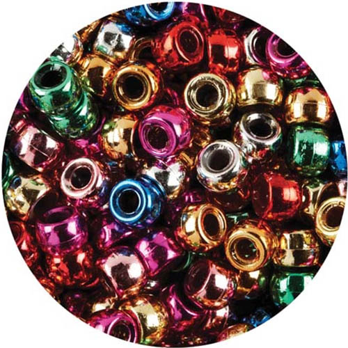 Image for EDUCATIONAL COLOURS PONY BEADS METALLIC PACK 1000 from Angletons Office National